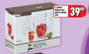 7-Piece Royal Cut Glass Drink Set