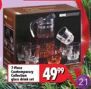 7-Piece Contemporary collection Glass Drink Set