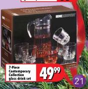 7-Piece Contemporary Collection Glass Drink Set