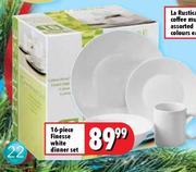 16-Piece Finesse White Dinner Set