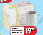 4-Piece Finesse Coffee Mugs-per set