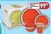 16-Piece Madeira Dinner Set Assorted Colours Each