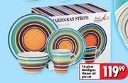 16-Piece Mardigras Dinner Set-per set