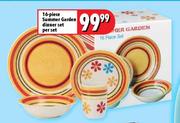 16-Piece Summer Garden Dinner Set-per set