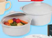 2 Ceramic Casseroles with Lids