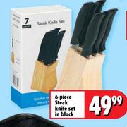 6-Piece Steak Knife Set in Block