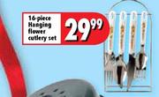 16-Piece Hanging Flower Cutlery Set