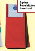 3-Piece Reno Kitchen Towels Set