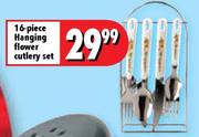 16-Piece Hanging Flower Cutlery Set