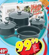 7 Piece Unico carbon Steel Cookware Set