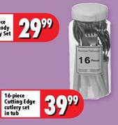 Cutting Edge Cutlery Set in Tub-16 Piece