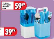 Cutlery Set in Holder-16 Piece