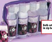 Bath Set In Zip Bag