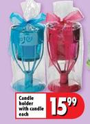 Candle Holder With candle Each