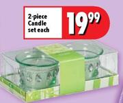 2 Piece Candle Set each