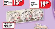 3 Jars Bathroom Set