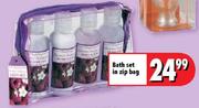 Bath Set In Zip Bag