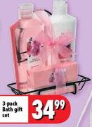 3 Pack Bath Gift Set