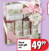 Floral Bath Gift Set