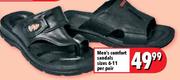 Men's Comfort Sandals Sizes 6-11-per pair