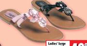 Ladies' Large Gem Sandals Sizes 3-8-per pair