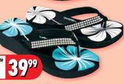 Ladies' Diamante Wedge Sandals Sizes 3-8-per pair