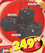 3 Piece Lifestyle Black/Navy Travel Set