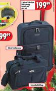 2 Piece Lifestyle Black/Navy travel Set