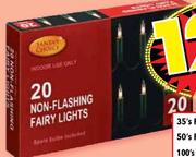 Indoor Non-Flashing Fairy lights-100's