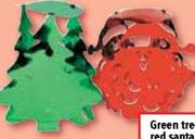 Green Tree/Red Santa Christmas Foll Burst-Each