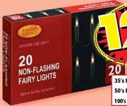  Indoor Non-Flashing Fairy Lights-100's