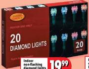Indoor Non-Flashing Diamond Lights-20's