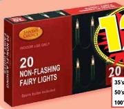 Indoor Non-Flashing Fairy Lights-100's