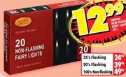 Indoor Non Flashing Fairy lights-100's