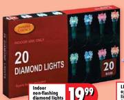 Indoor Non Flashing Diamond Lights-20's