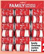 Family Christmas Crackers-6 Pack