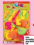 Free Assembly Play Kitchen Set