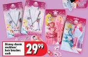 Disney Charm Necklace/Hair Brushes