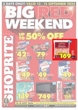Shoprite Northern Cape & Free State : Big Red Weekend (13 September - 15 September 2024), page 1