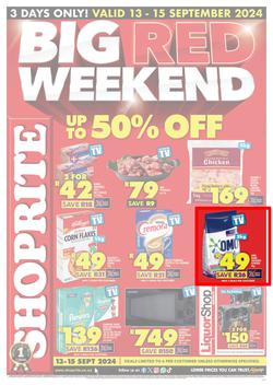 Shoprite Northern Cape & Free State : Big Red Weekend (13 September - 15 September 2024), page 1