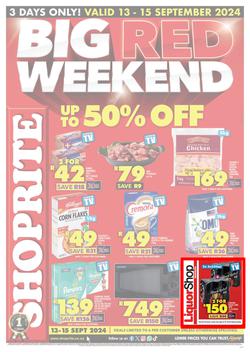 Shoprite Northern Cape & Free State : Big Red Weekend (13 September - 15 September 2024), page 1