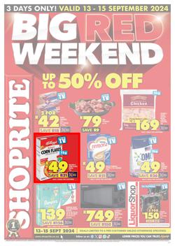 Shoprite Northern Cape & Free State : Big Red Weekend (13 September - 15 September 2024), page 1
