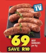 Beef Bangers-Per Kg