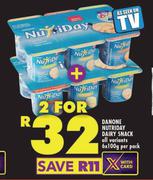 Danone Nutriday Dairy Snack-For 2 x 6 x 100g Per Pack