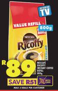 Nescafe Ricoffy Instant Coffee Refill-800g