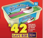 Dairymaid Farmhouse Ice Cream-2L Each