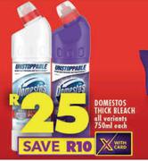 Domestos Thick Bleach-750ml Each