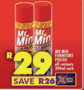 Mr Min Furniture Polish-300ml Each