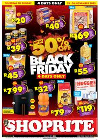 Shoprite Northern Cape & Free State : Black Friday (23 November - 26 November 2023)