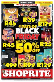 Shoprite Northern Cape & Free State : Black Friday (27 November - 30 November 2025)